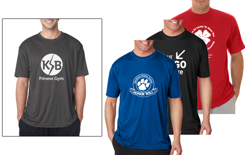 UltraClub® Men's Cool & Dry Sport Performance Interlock Tee UltraClub® Men's Cool & Dry Sport Performance Interlock Tee